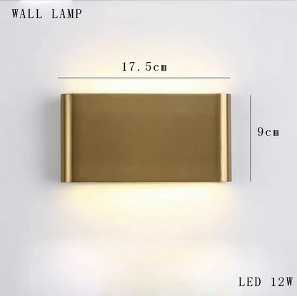 DecorBites™ Italian 2025 Glossy Gold LED Wall Sconces - Modern Home Decor