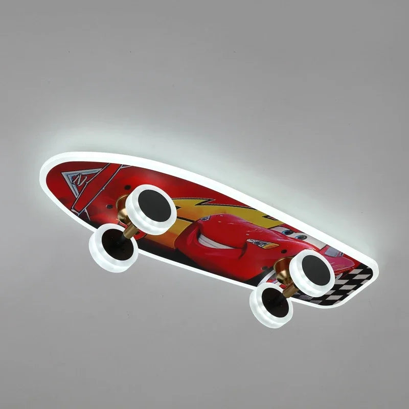 DecorBites™ Cartoon Skateboard Ceiling Light for Children's Room