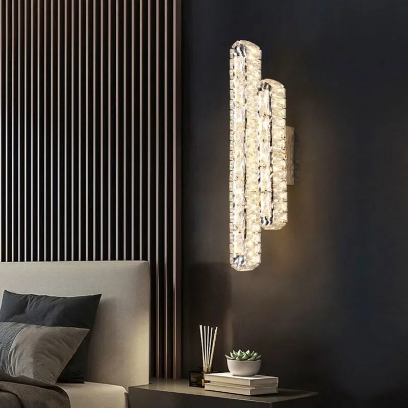 DecorBites™ Crystal Ceiling Chandelier Light - Modern Luxury Dimmable LED Luminaire