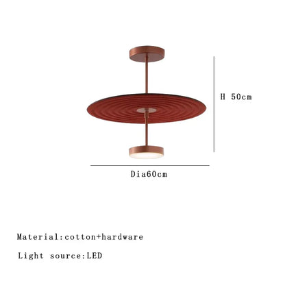 DecorBites™ Cotton Round LED Pendant Lights Green Red Art Decoration Offices Bedrooms