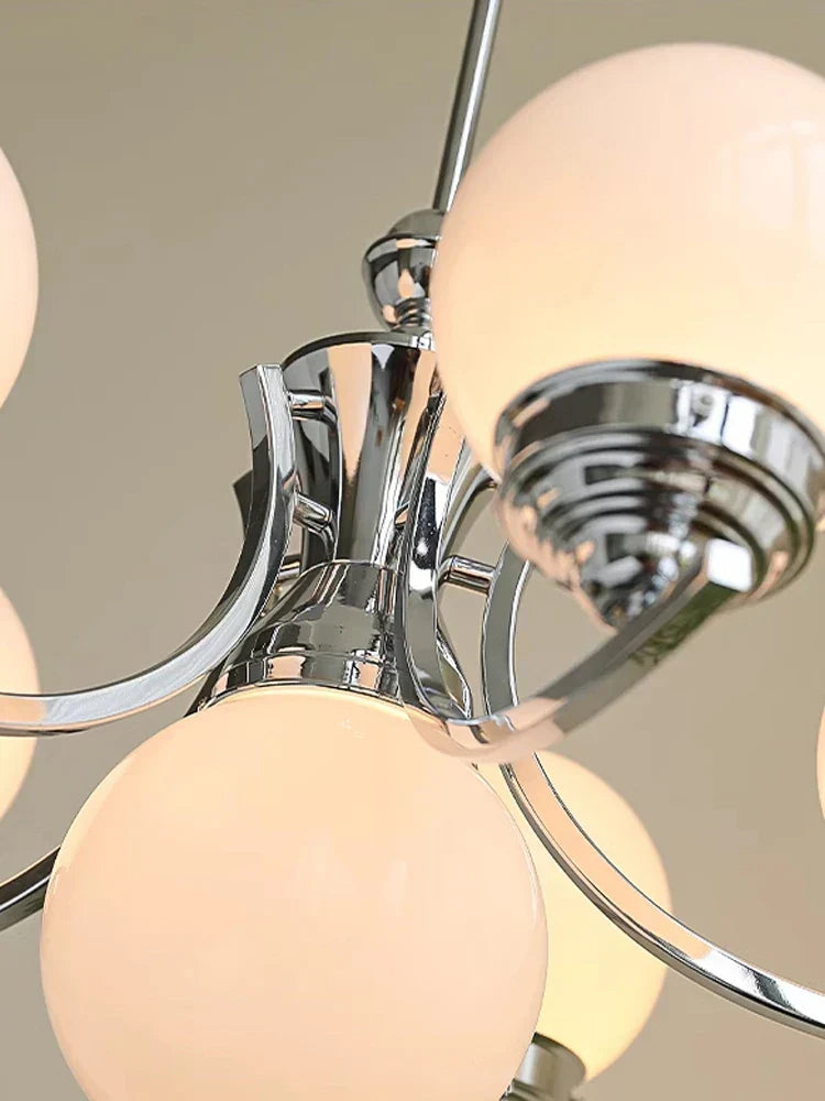 DecorBites™ Glass Ball Chandelier for Modern Room Decor