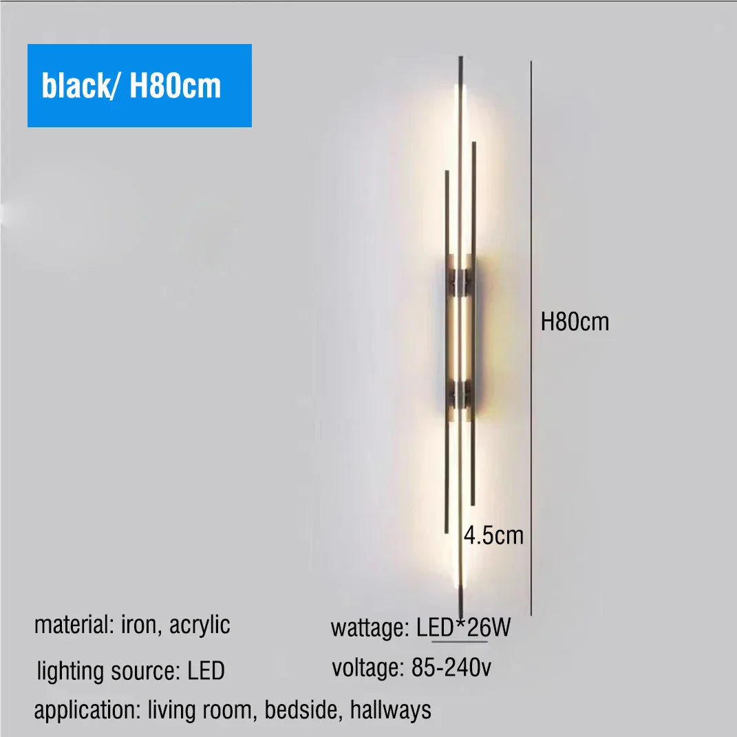 DecorBites™ LED Long Liner Wall Light Fixture for Living Room Dining Room Staircase Sconces