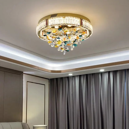 DecorBites™ Crystal Flower LED Ceiling Light - Modern Home Decor.