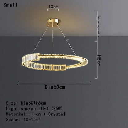 DecorBites™ Crystal LED Chandelier 2025: Elegant Ceiling Light for Home, Hotel & Kitchen