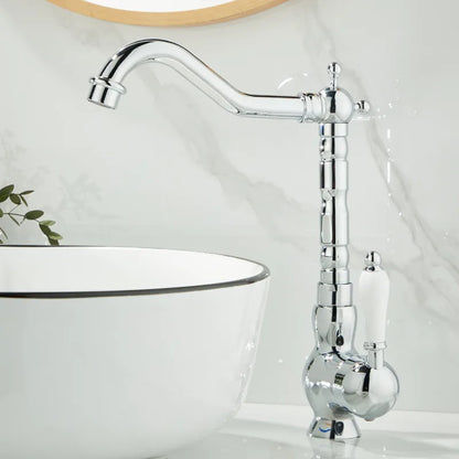 ™ Gold Basin Faucet Single Handle Bathroom Sink Tap Hot Cold Mixer Tap