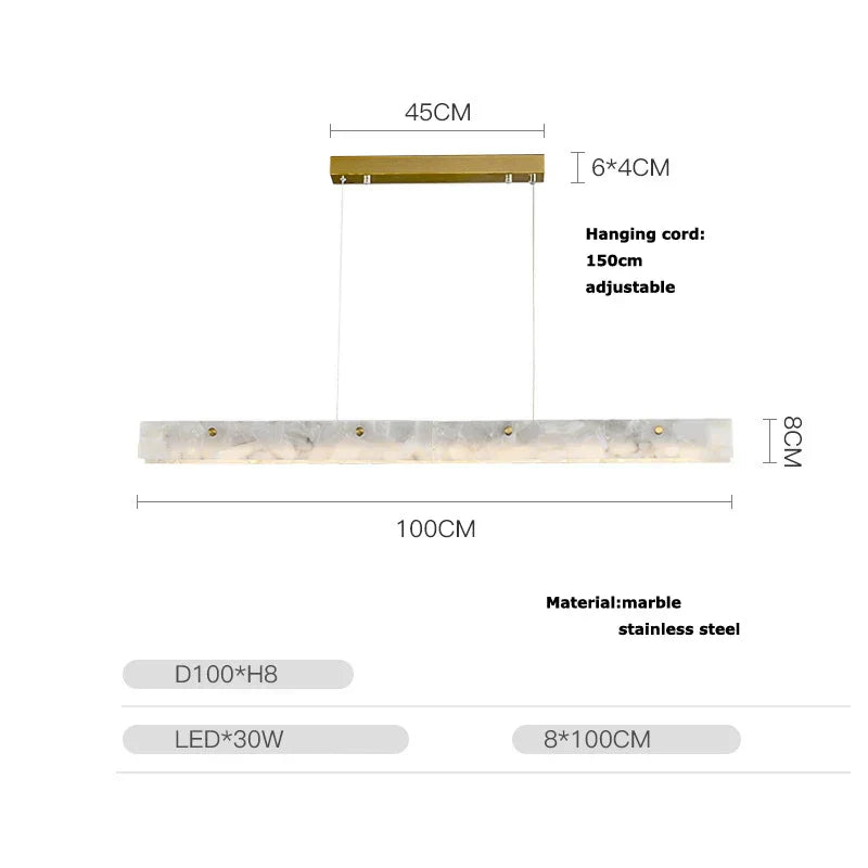 ™ Gold Chrome LED Pendant Chandelier for Dining Room Lighting