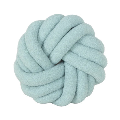 ™ Knotted Ball Grey Throw Pillow for Bed Couch Living Room