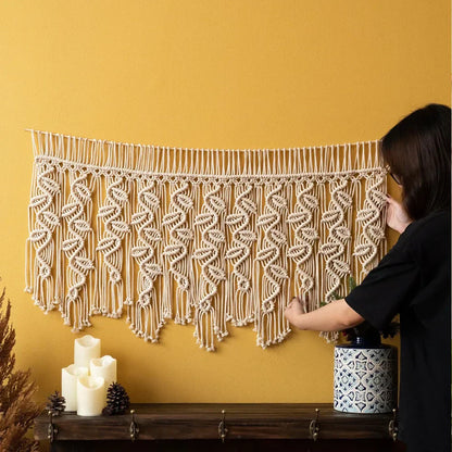 DecorBites™ Boho Macrame Tapestry Curtain for Stylish Home Decor