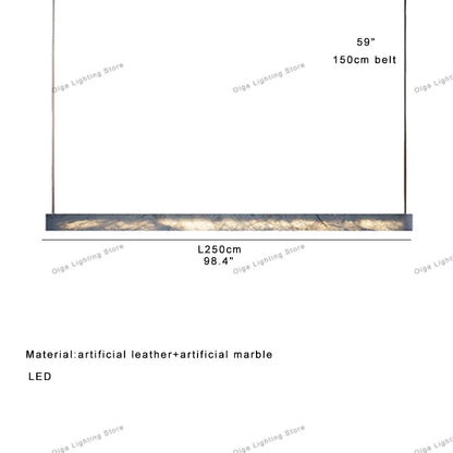 DecorBites™ 2025 Marble Design Pendant Light - Dimmable LED Office Bar Decor