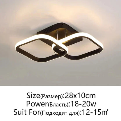 DecorBites™ LED Ceiling Lamp for Modern Spaces - Minimalist Indoor Lighting