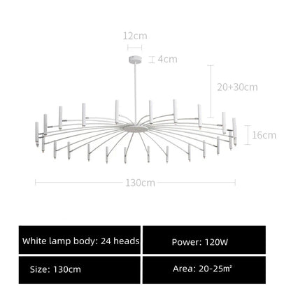 DecorBites™ Black Sputnik Chandelier: Nordic Design, Adjustable Lighting for Home Décor