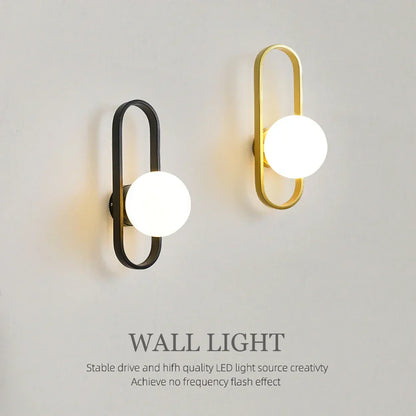 DecorBites™ Glass Aisle Wall Lamp Post-Modern Indoor Decoration Art Lighting