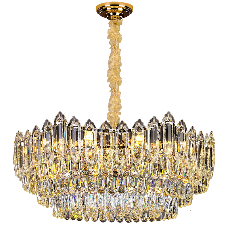 DecorBites™ Crystal Chandelier: European Designer Style for Living Room, Bedroom & Dining Room