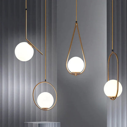 DecorBites™ Glass Ball LED Chandelier - Minimalist Nordic Art for Home, Restaurant, Bar & Bedroom