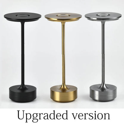 DecorBites™ Aluminum LED Desk Lamp Touch Switch Cordless Table Light for Living Room