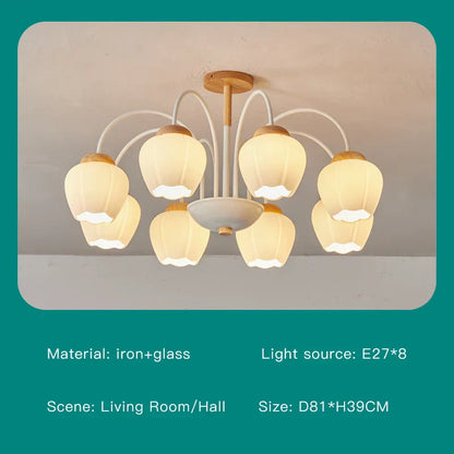 DecorBites™ 2024 Modern Green White Chandelier Ceiling Hanging Lamp for Living Room Dining Bedroom
