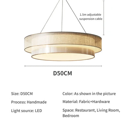 DecorBites™ Contemporary LED Round Pendant Light for Home Decor