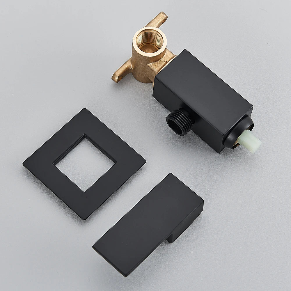 DecorBites™ Black Bidet Faucet Wall Mount Shower Tap Toilet Sprayer Mixer