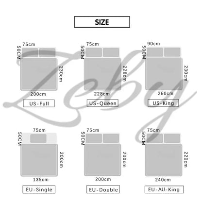 DecorBites™ 3D Pinch Pleated Duvet Cover Set - Queen, King Size Bedding Set of Quilt Cover & Pillow Case