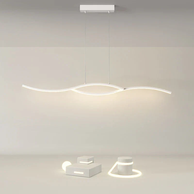 DecorBites™ LED Pendant Chandelier: Modern Nordic Strip Light for Dining, Kitchen, Office, Coffee Room