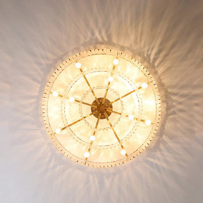 DecorBites™ Dual Purpose Crystal Chandelier Ceiling Lamp for Bedroom Living Room