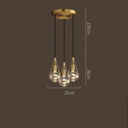 DecorBites™ Crystal Ball Pendant Lights - Nordic Modern Design for Home Lighting