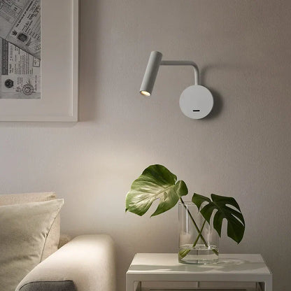 DecorBites™ 6W Modern LED Wall Lamp with Reading Light for Home and Hotel