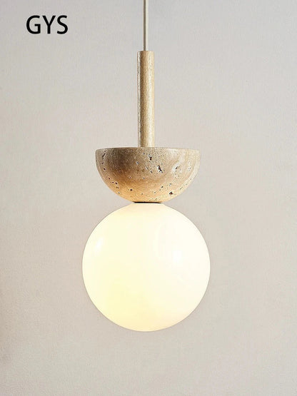 DecorBites™ Cream Style Nordic LED Pendant Lamp for Bedroom, Small Chandelier, Room Lighting