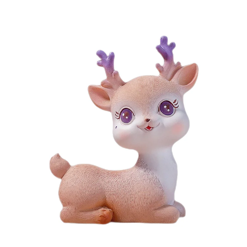 DecorBites™ Cartoon Sika Deer Resin Ornament for Home Decor or Baking