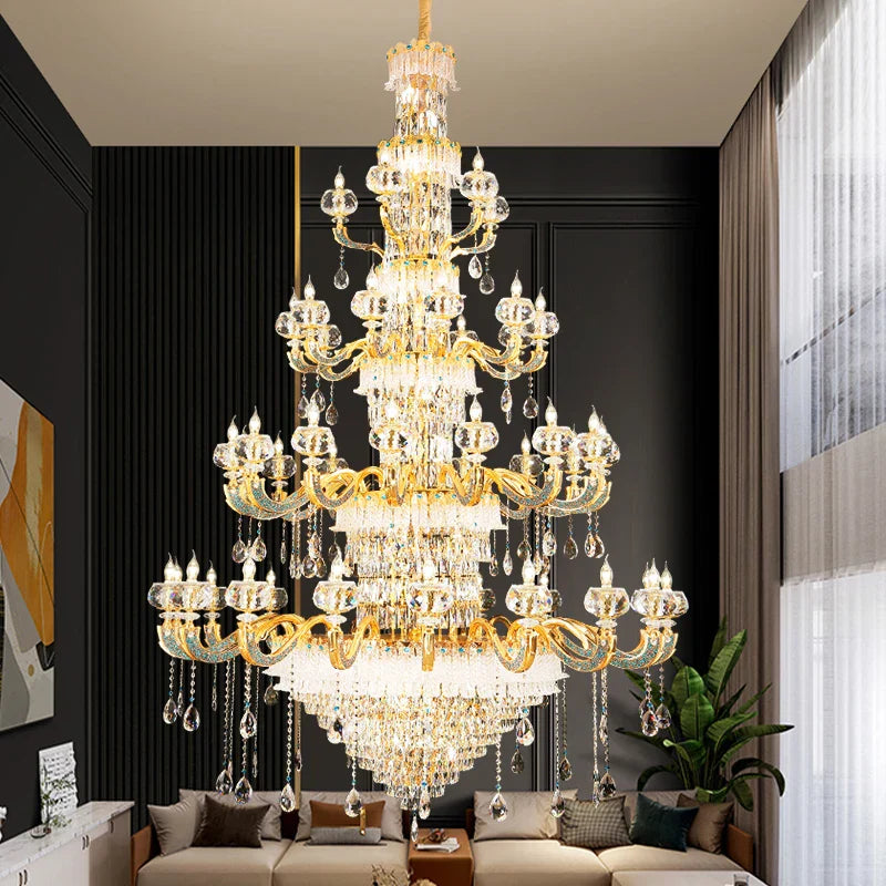 DecorBites™ Crystal Candle Chandelier for Luxury Living Room, Bedroom, and Dining Room