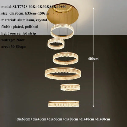 2024 DecorBites™ Modern Crystal LED Chandelier for Living & Dining Room Decor