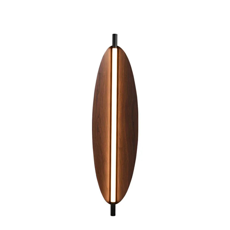 DecorBites™ Brown Metal Leaf Wall Sconce 3000K Modern Lamp for Home, Parlor, Bedroom