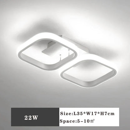 DecorBites™ LED Ceiling Lamp: Modern Indoor Lighting Fixture, 36W 32W 20W, Bedroom Corridor Balcony Foyer