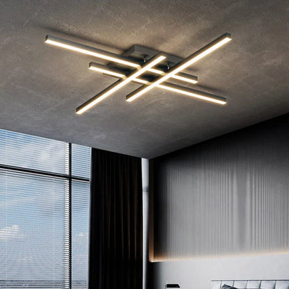 DecorBites™ Gold Black Acrylic LED Chandeliers: Elegant Indoor Lighting for Bedroom, Dining, Living Room