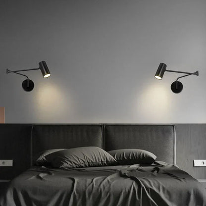 DecorBites™ Acrylic Iron LED Wall Lamp Modern Rotate Black Stair Light