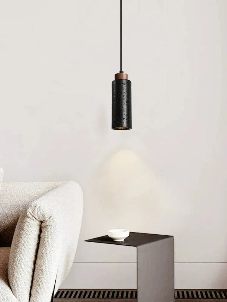 DecorBites™ Black Stone Bedside Chandelier, Modern Nordic Design, E27 LED Pendant Lamp