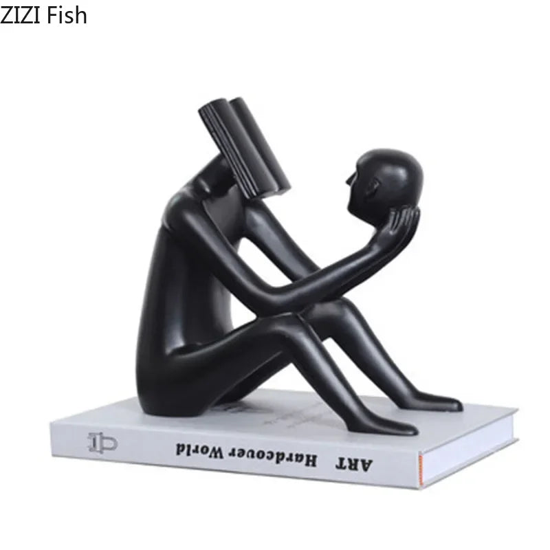 DecorBites™ Abstract Figure Sculpture Creative Resin Decor for Room Aesthetic Appeal