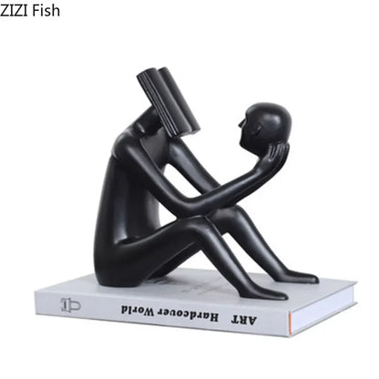 DecorBites™ Abstract Figure Sculpture Creative Resin Decor for Room Aesthetic Appeal