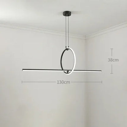 DecorBites™ Geometric LED Pendant Light - Modern Minimalist Hanging Lamp for Home Decor