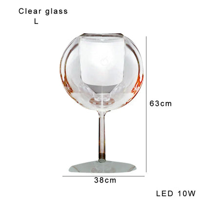 DecorBites™ Glass Gold Table Lamp: Luxury Designer Desk Light for Elegant Living Spaces