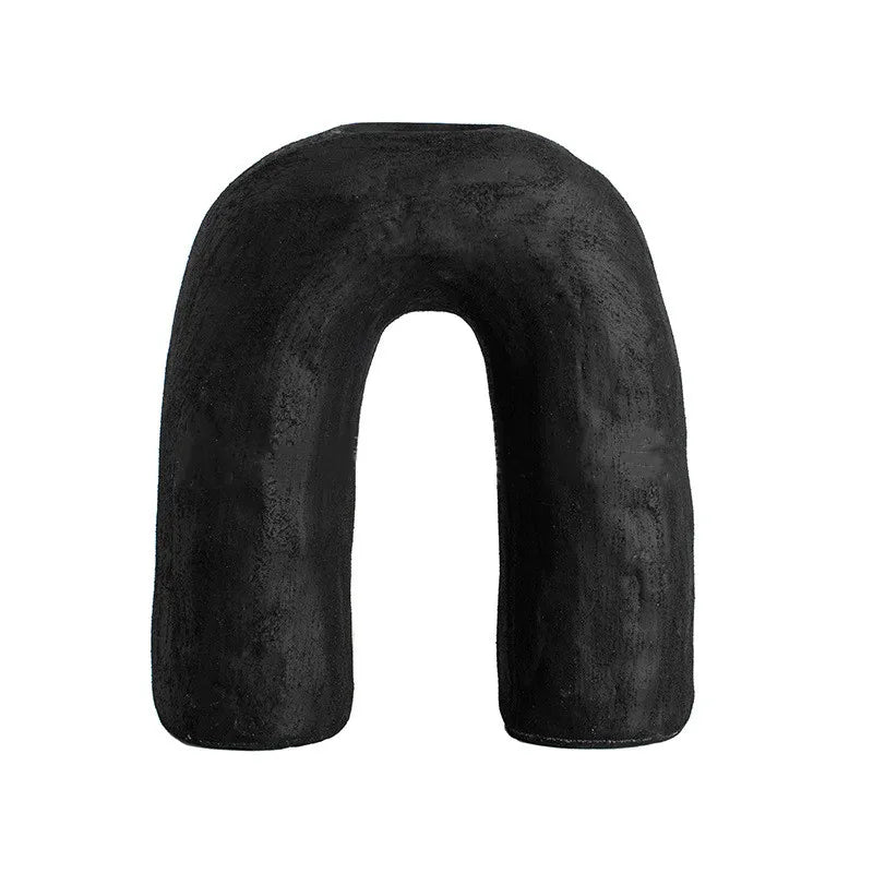 DecorBites™ Arc Ceramic Vase Geometric Abstract Home Decor Flower Arrangement Accessory