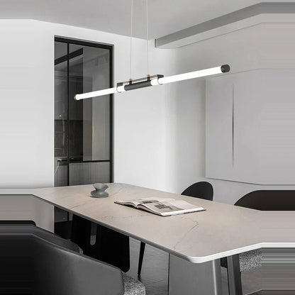 DecorBites™ Art Deco LED Gold Chandelier for Dinning Room