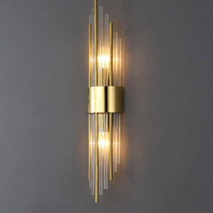 DecorBites™ Crystal Copper Wall Lights: Postmodern Luxe Bedroom & Living Room Lighting