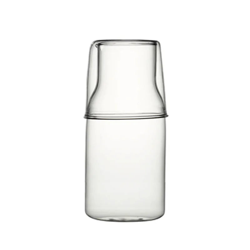 DecorBites™ 500ML Borosilicate Glass Tea Pot Cold Water Milk Cup Simple Creative Pot