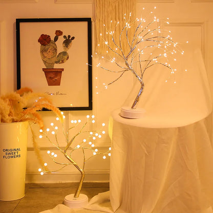 DecorBites™ LED Starry Tree Table Lamp with Touch Switch - 36/108 LEDs, Fairy Night Light