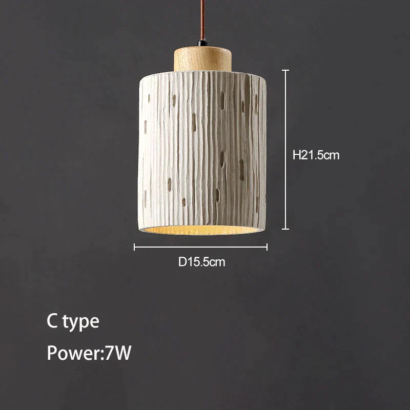 DecorBites™ Concrete Ceiling Hanging Pendant Chandelier for Bedroom, Restaurant, and Bar