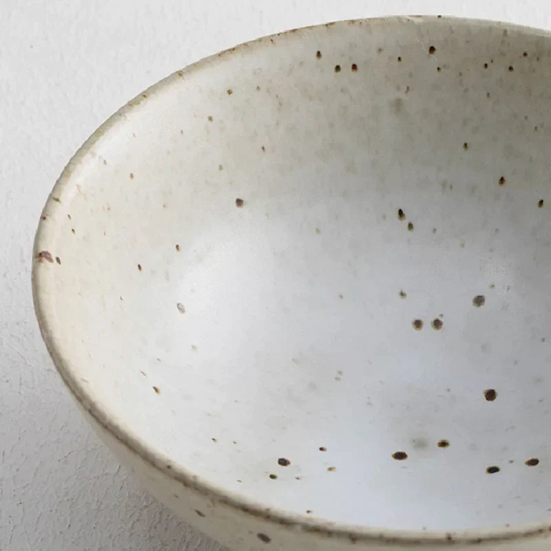 DecorBites™ Hand Made Ceramic Rice Bowl - Japanese Cutlery Style