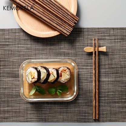 DecorBites™ 5PCS Natural Wooden Chopsticks - Japanese Hotel Restaurant Special Chopsticks For Ramen Rice