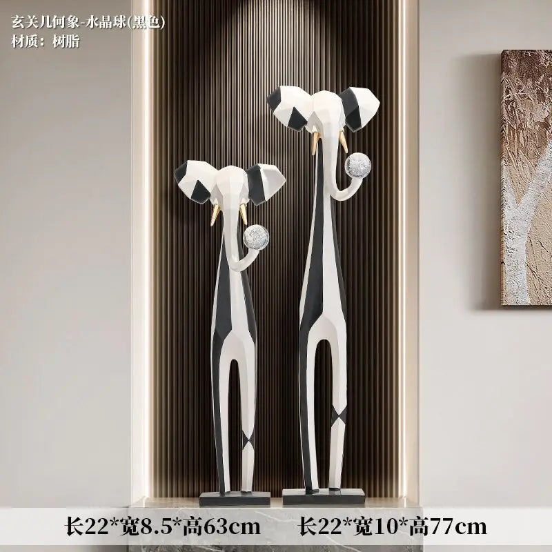 DecorBites™ Abstract Art Living Room TV Cabinet, Modern High-End Decor, Large & Slender