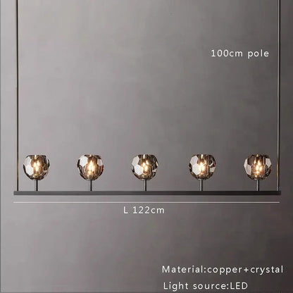 DecorBites™ Crystal Chandelier Lights for Modern Kitchen Island Bar Decor